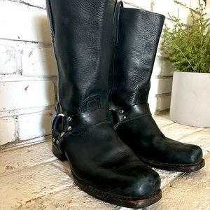 Mens Frye Black Harness Boots size 12